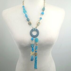 Chico's Turquoise Pendant Necklace Western Southwest Fresh Ocean Cruise